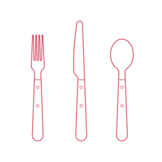 Objects Flatware Sets Ikea Livnara Flatware Set Line Tracing Svg Vector, Free Vectors File